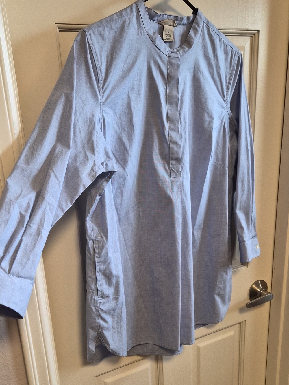 Duluth Trading 1/2 Button Down 3/4 Sleeve Blouse